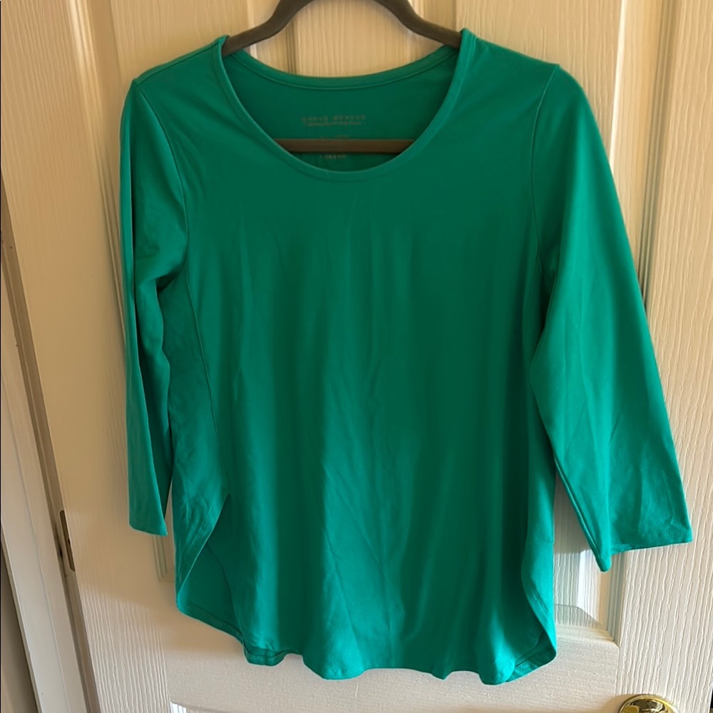 SUSAN GRAVER‎ | Women's Green Top, size small - EUC
